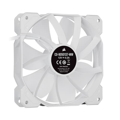 Corsair iCUE SP120 RGB Elite White Cabinet Fan With Lighting Node Core (Triple Pack)